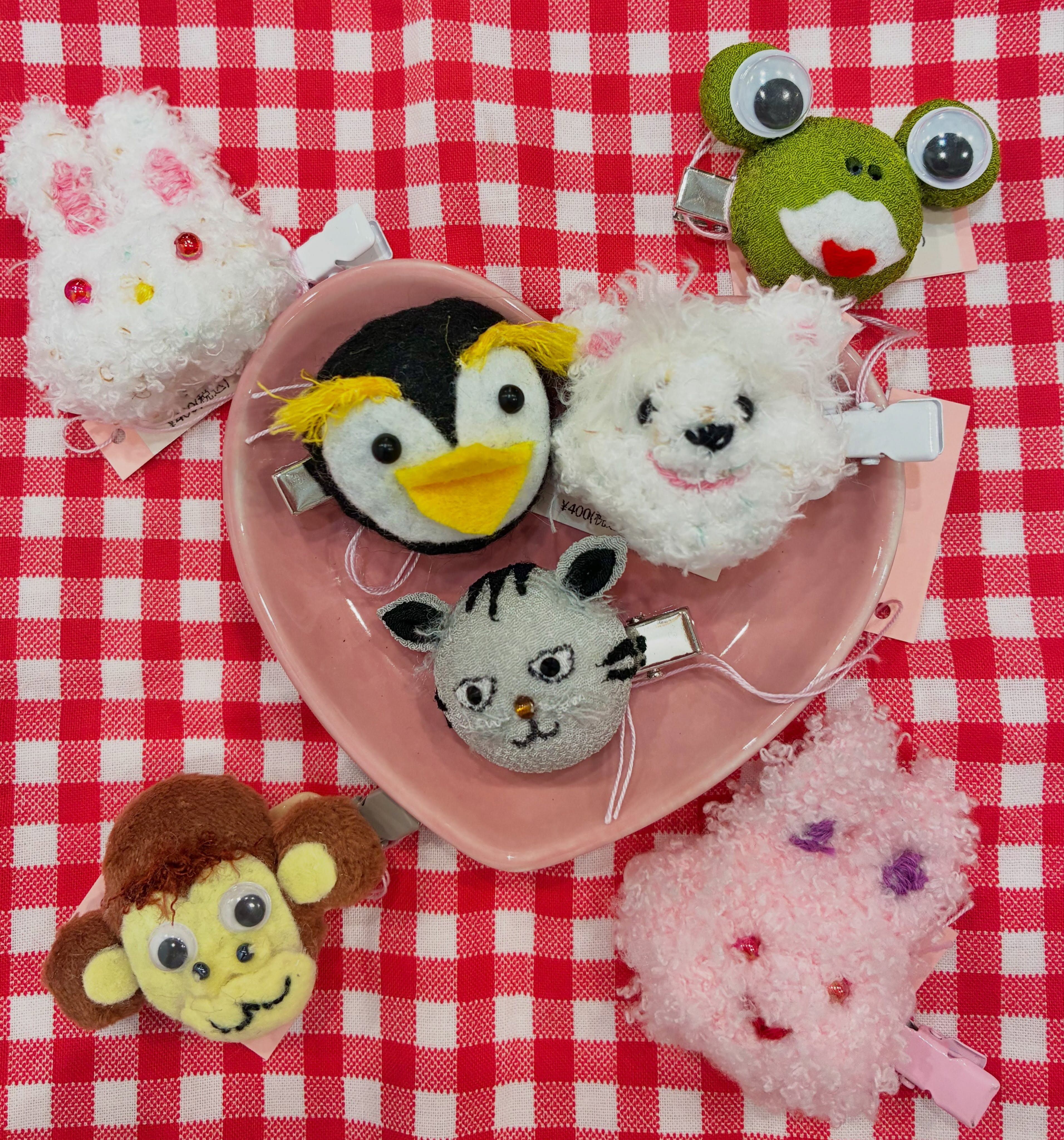 可愛い動物ちゃんクリップ入荷してます🐼🐸🐰